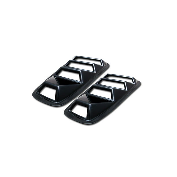 Velocity Concepts Black Gt 5 Vent Style Rear 1//4 Quarter Side Window Louvers V3 05-09 for Mustang